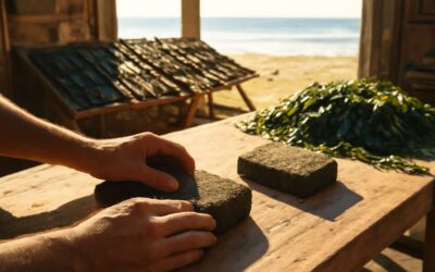 Eco builders unveil a breakthrough: making bricks out of seaweed for sustainable homes.
